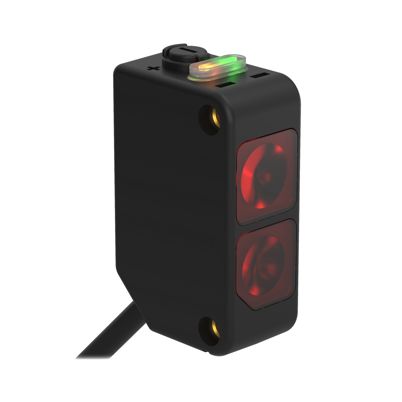 Banner Engineering Photoelectric Sensor; Diffuse; Rectangular; 800mm Range; 10-30VDC; PNP; LO/DO Configurable; M12 Pigtail QD